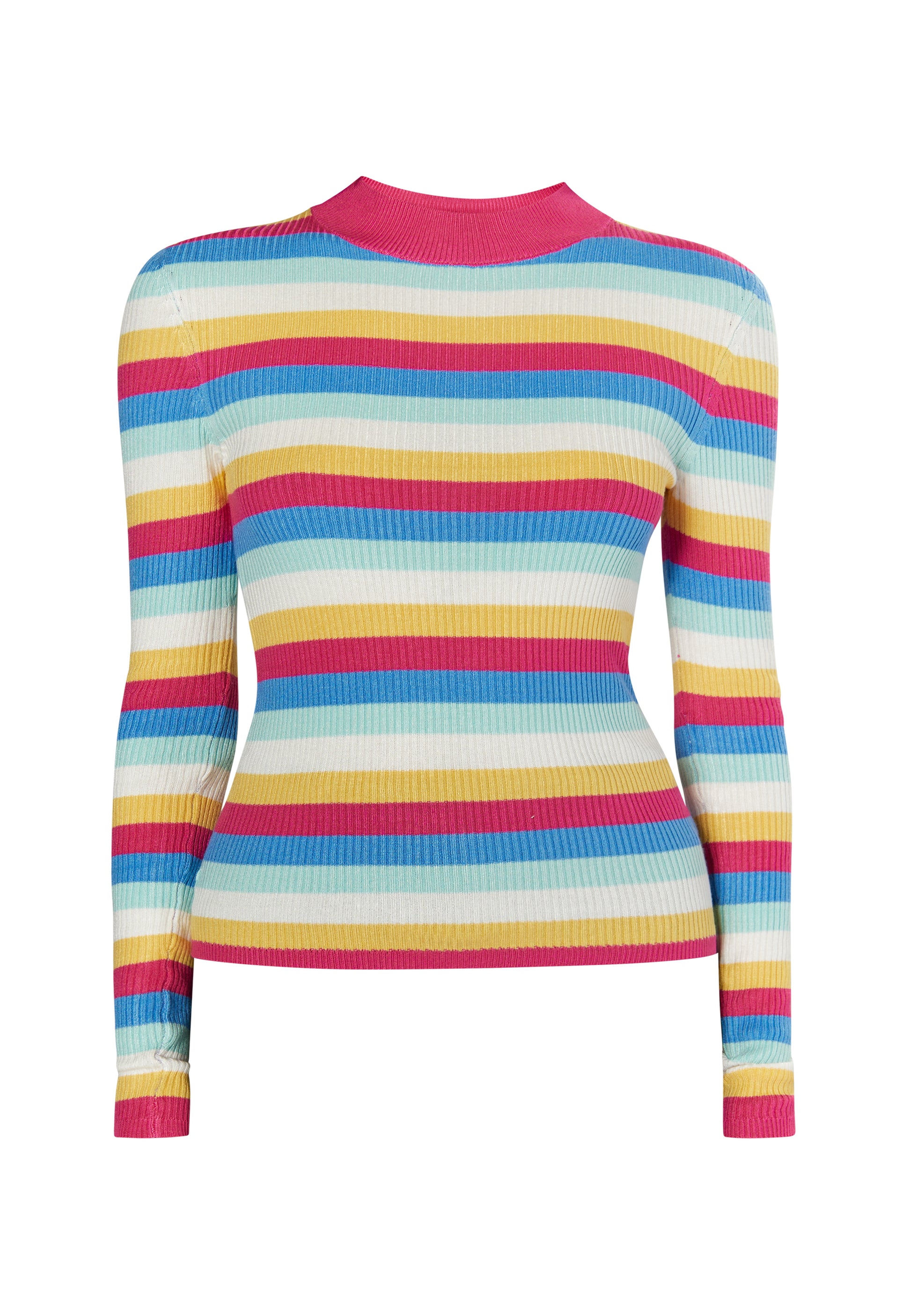 myMo Kobiety Sweter z prążkowanego dzianiny