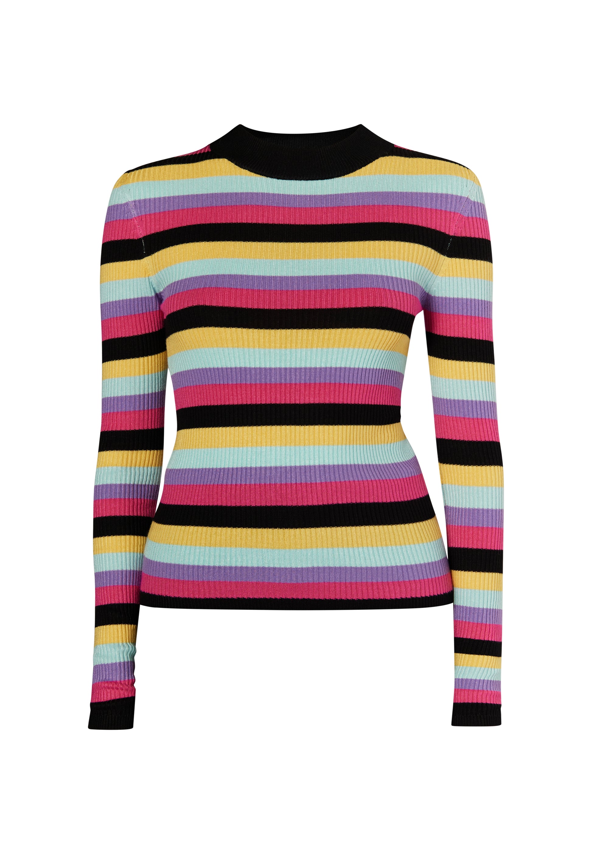 myMo Kobiety Sweter z prążkowanego dzianiny