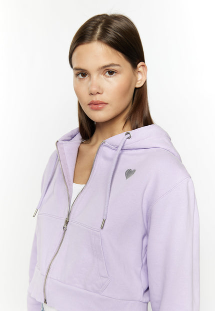 Mymo Women's Cropped Zip Hoodie