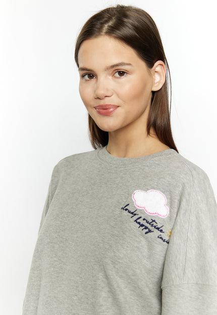 myMo Damen Cropped Sweatshirt