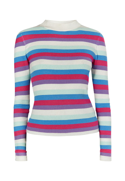 myMo Kobiety Sweter z prążkowanego dzianiny