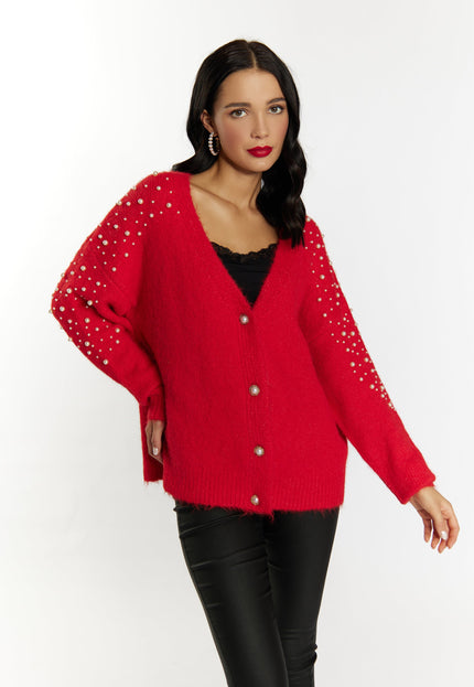 Faina Women's Cardigan With Pearls