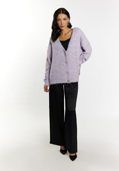 Faina Women's Cardigan With Pearls