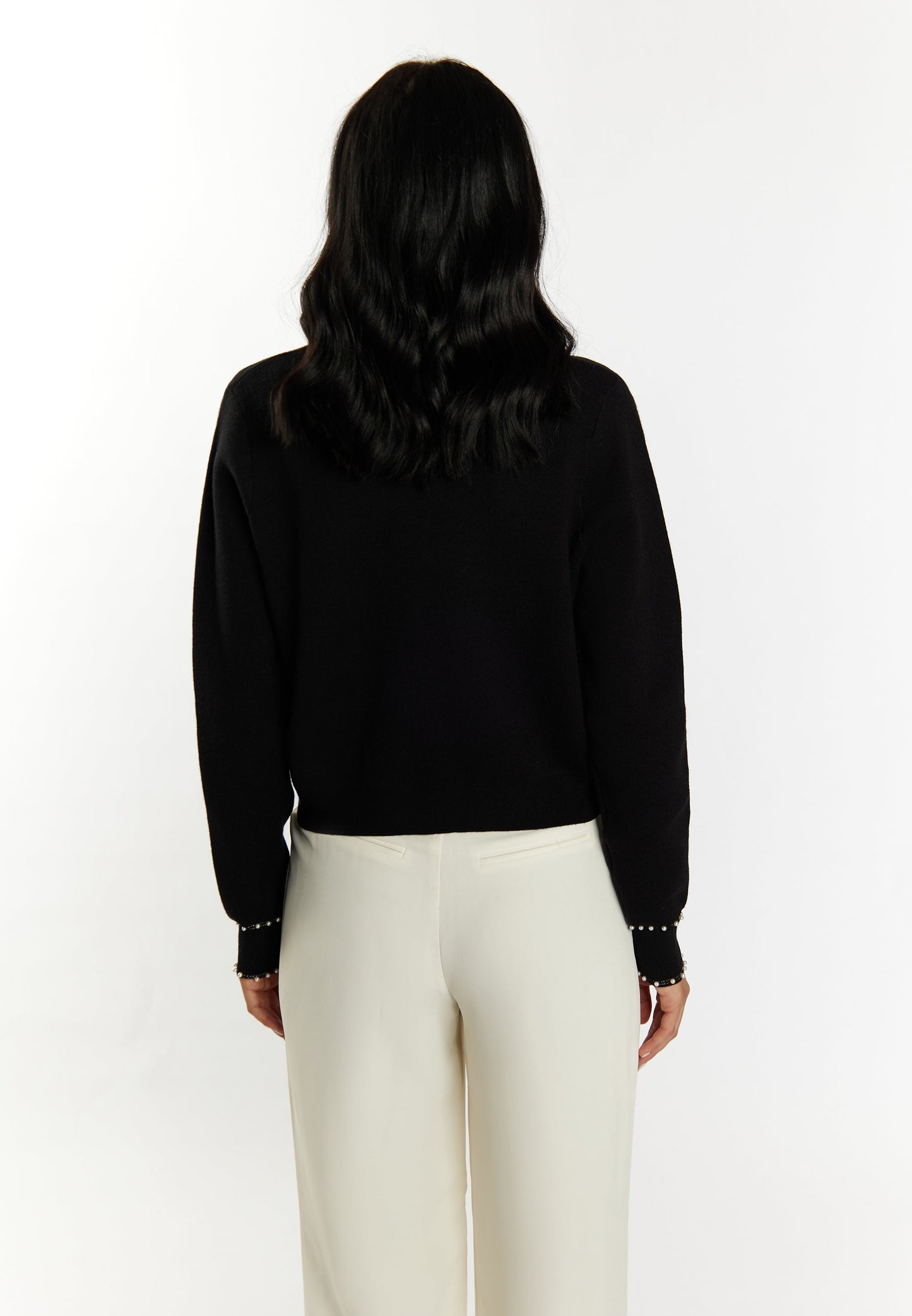 Faina Women's Cardigan With Pearls