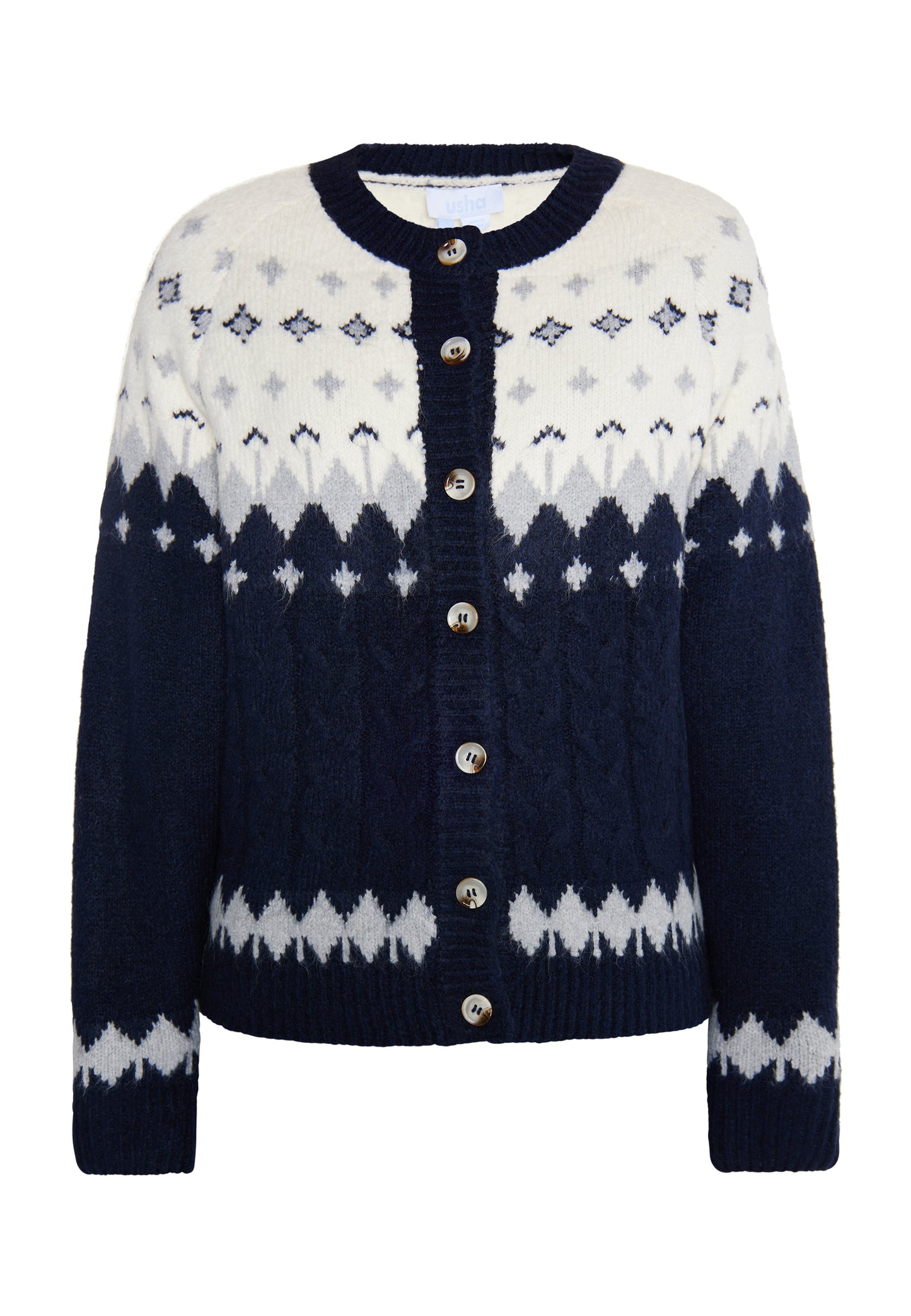 usha BLUE LABEL Damen Strick-Cardigan