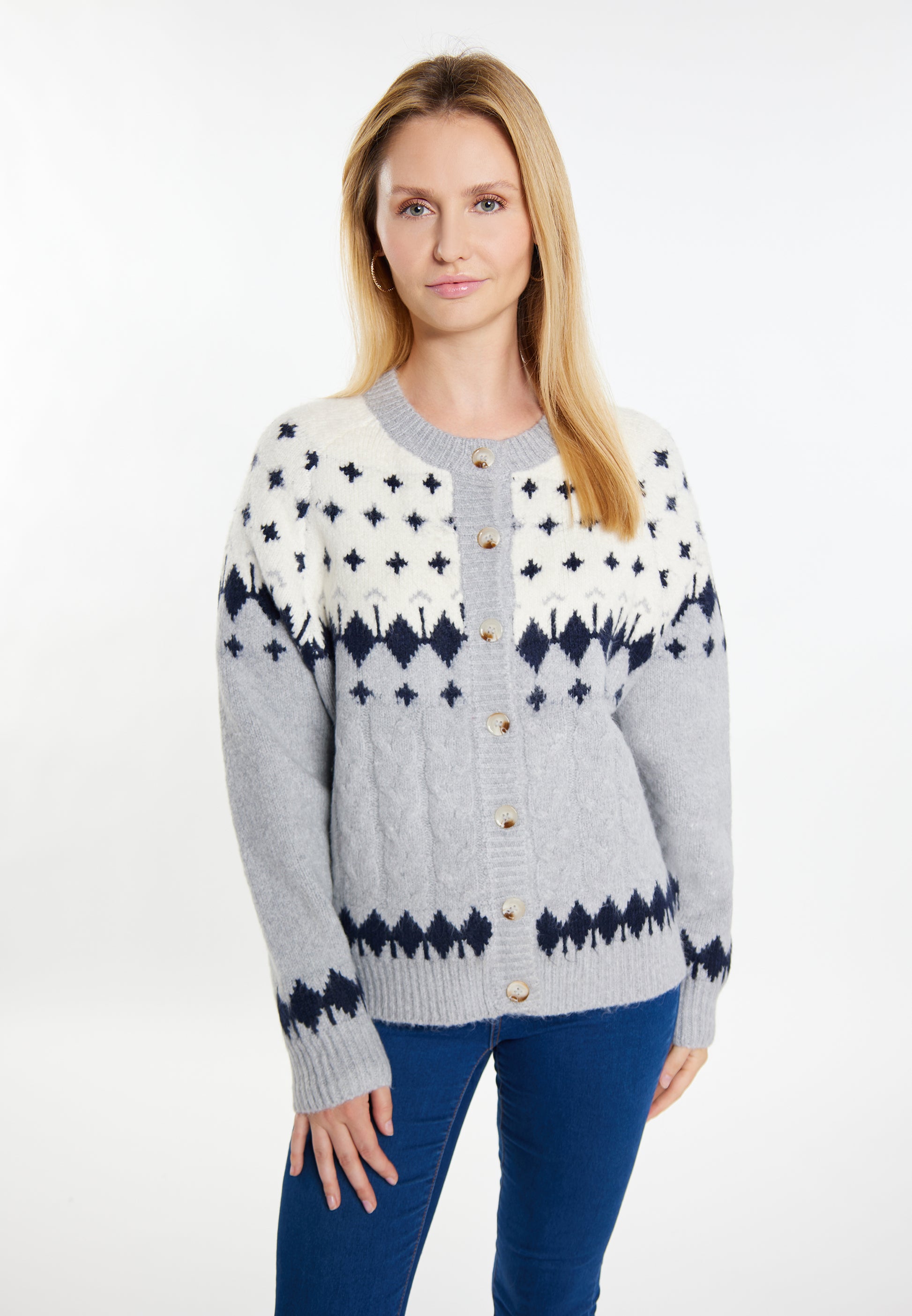 usha BLUE LABEL Damen Strick-Cardigan