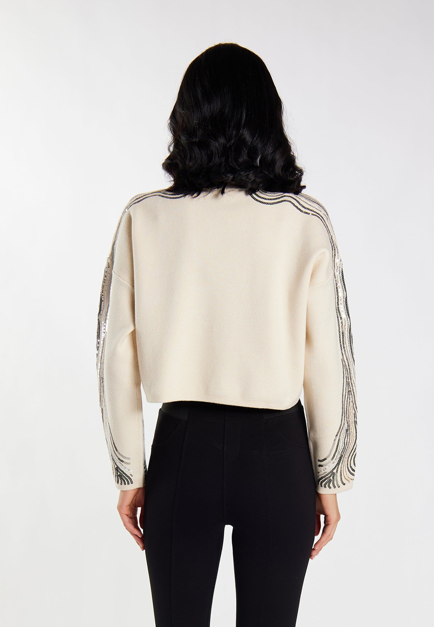 Faina Women's Knitted Sweater With Sequins