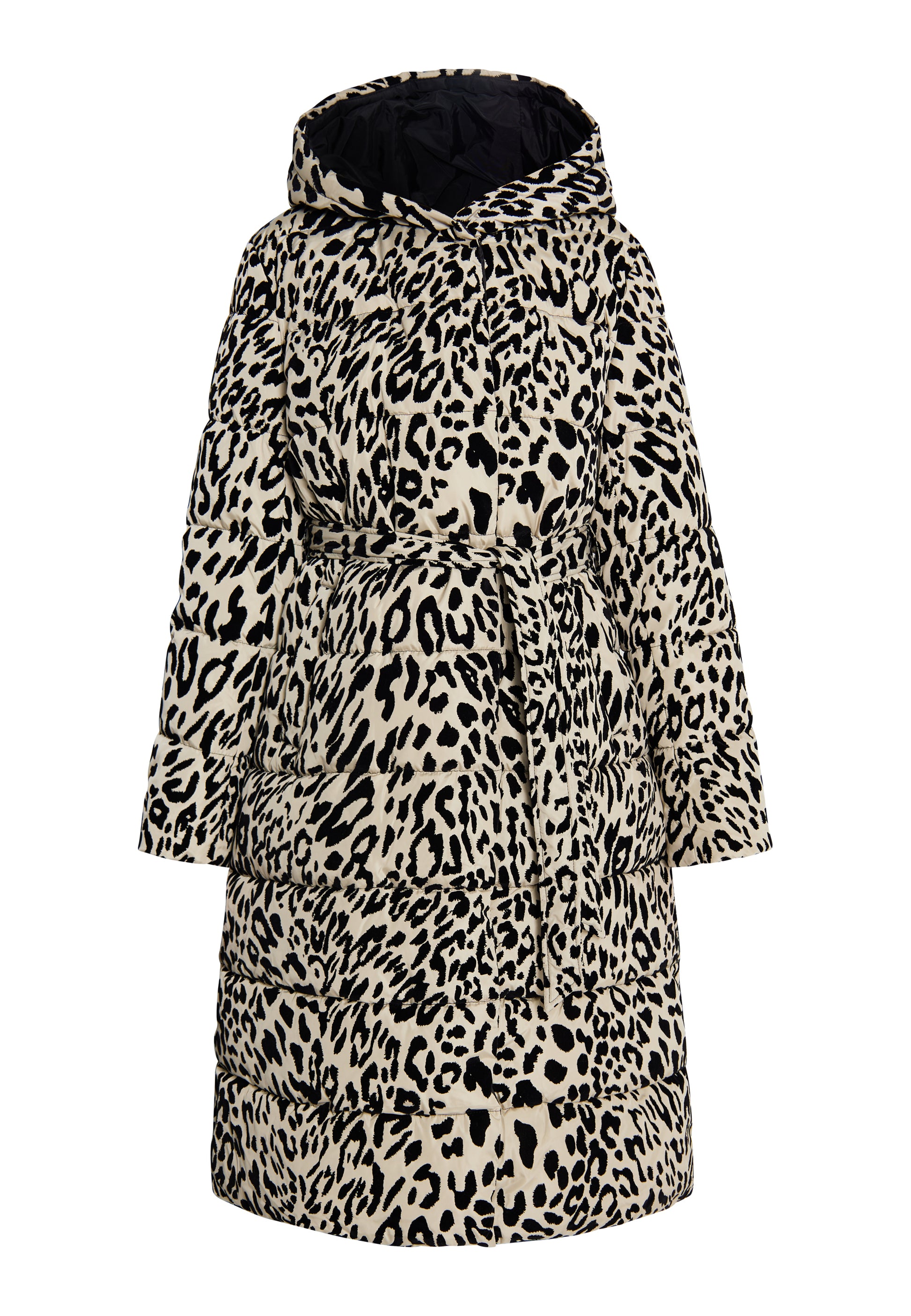 faina Kobiety Długi Pikowany Płaszcz