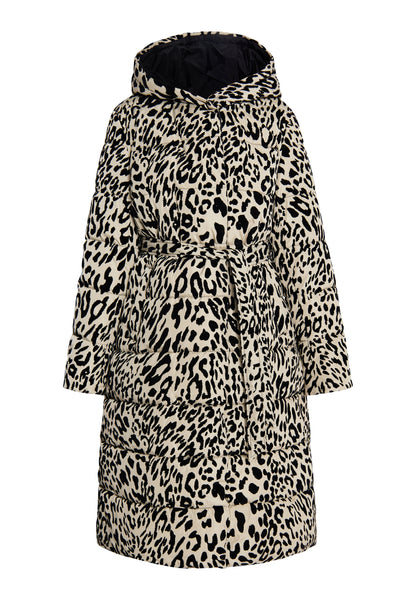 faina Kobiety Długi Pikowany Płaszcz