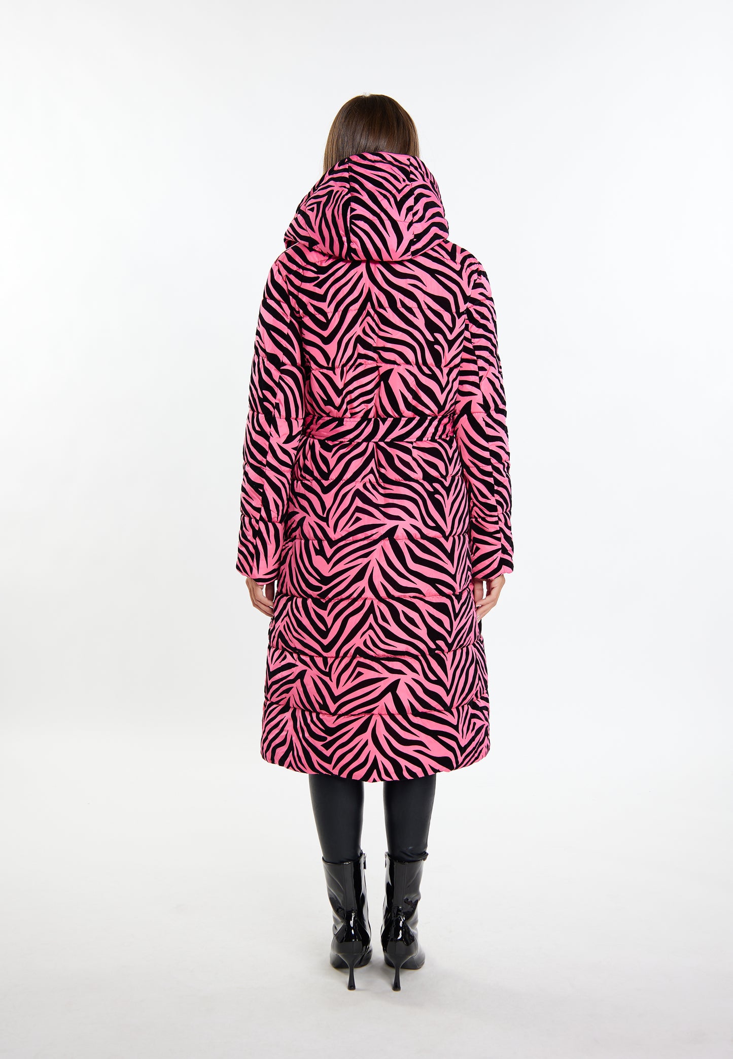 faina Kobiety Długi Pikowany Płaszcz