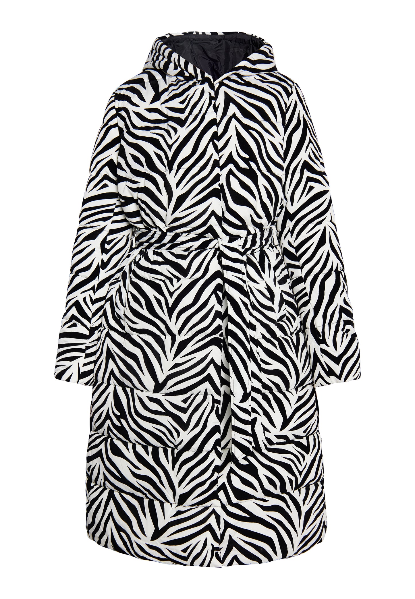 faina Kobiety Długi Pikowany Płaszcz