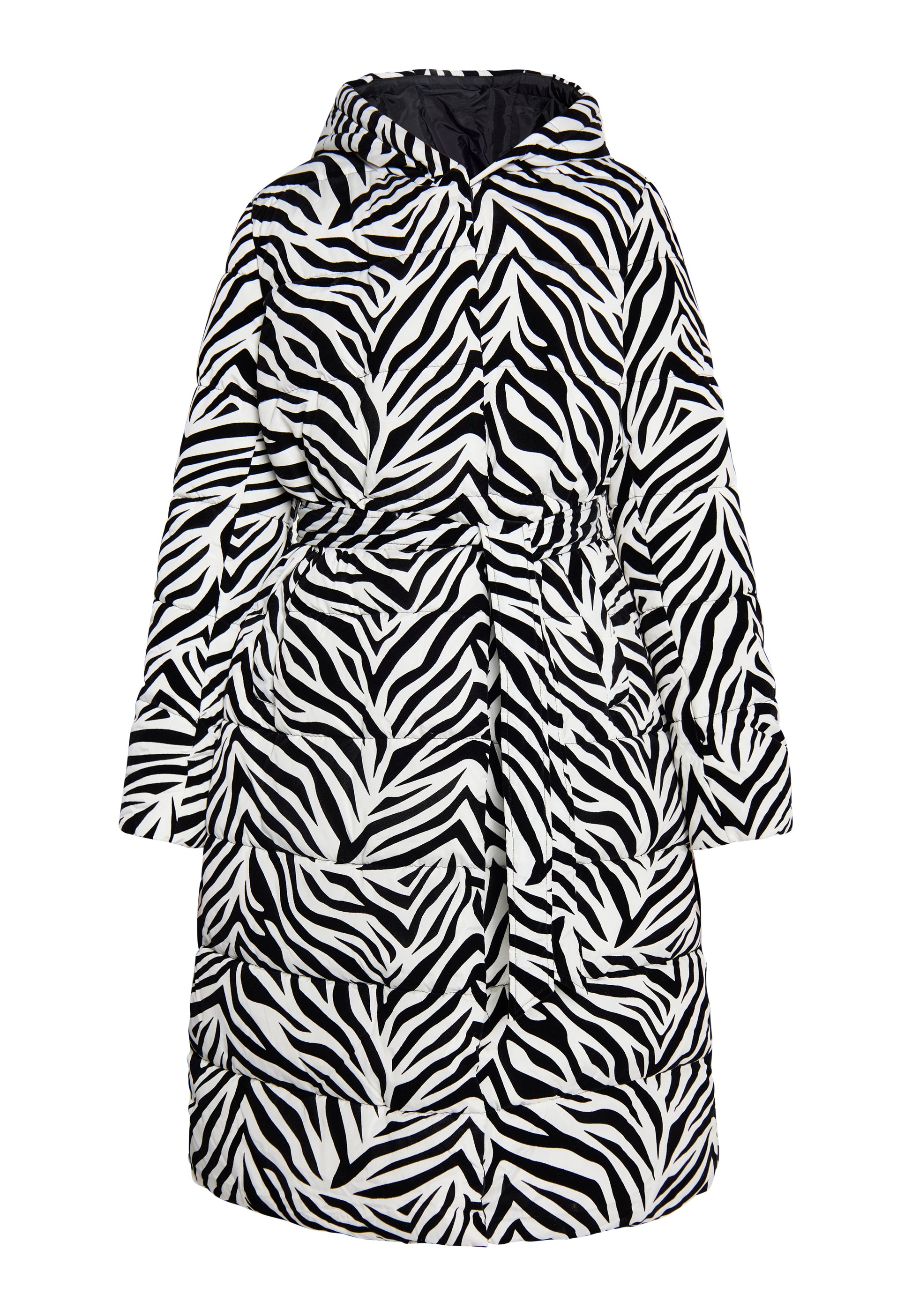 faina Kobiety Długi Pikowany Płaszcz