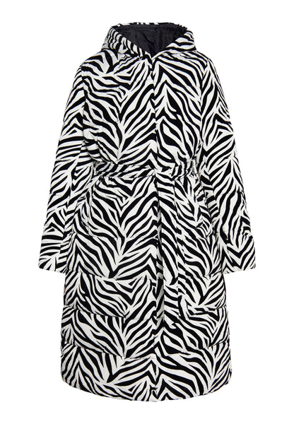 faina Kobiety Długi Pikowany Płaszcz