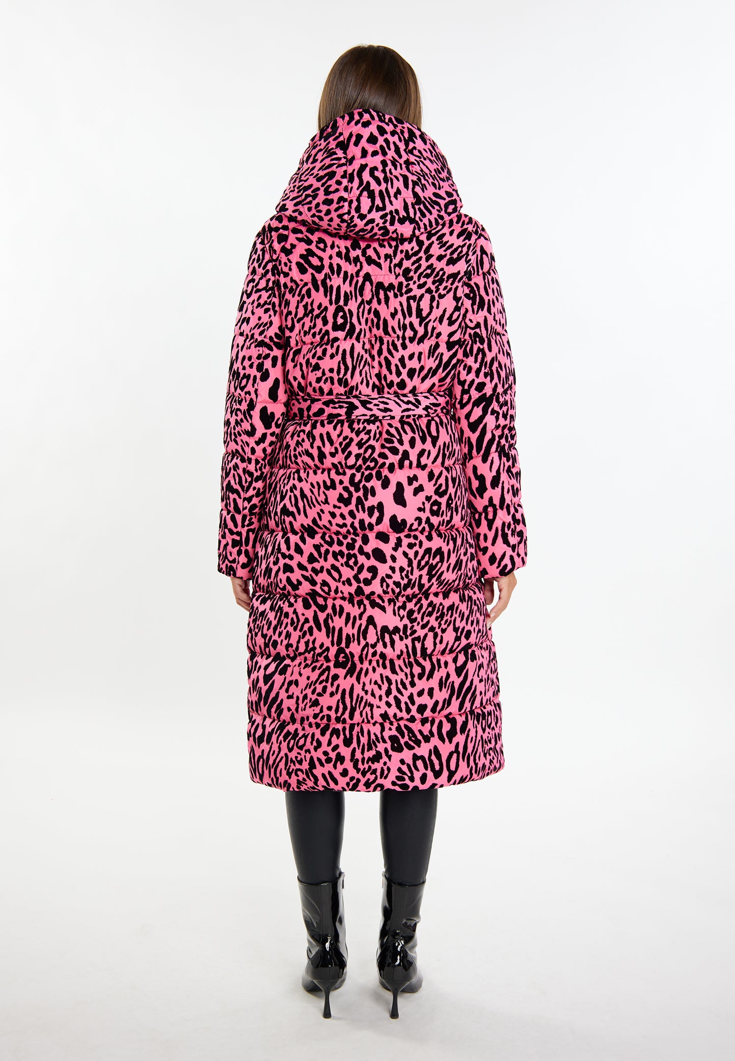 faina Kobiety Długi Pikowany Płaszcz