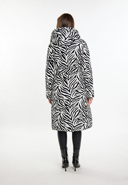 faina Kobiety Długi Pikowany Płaszcz