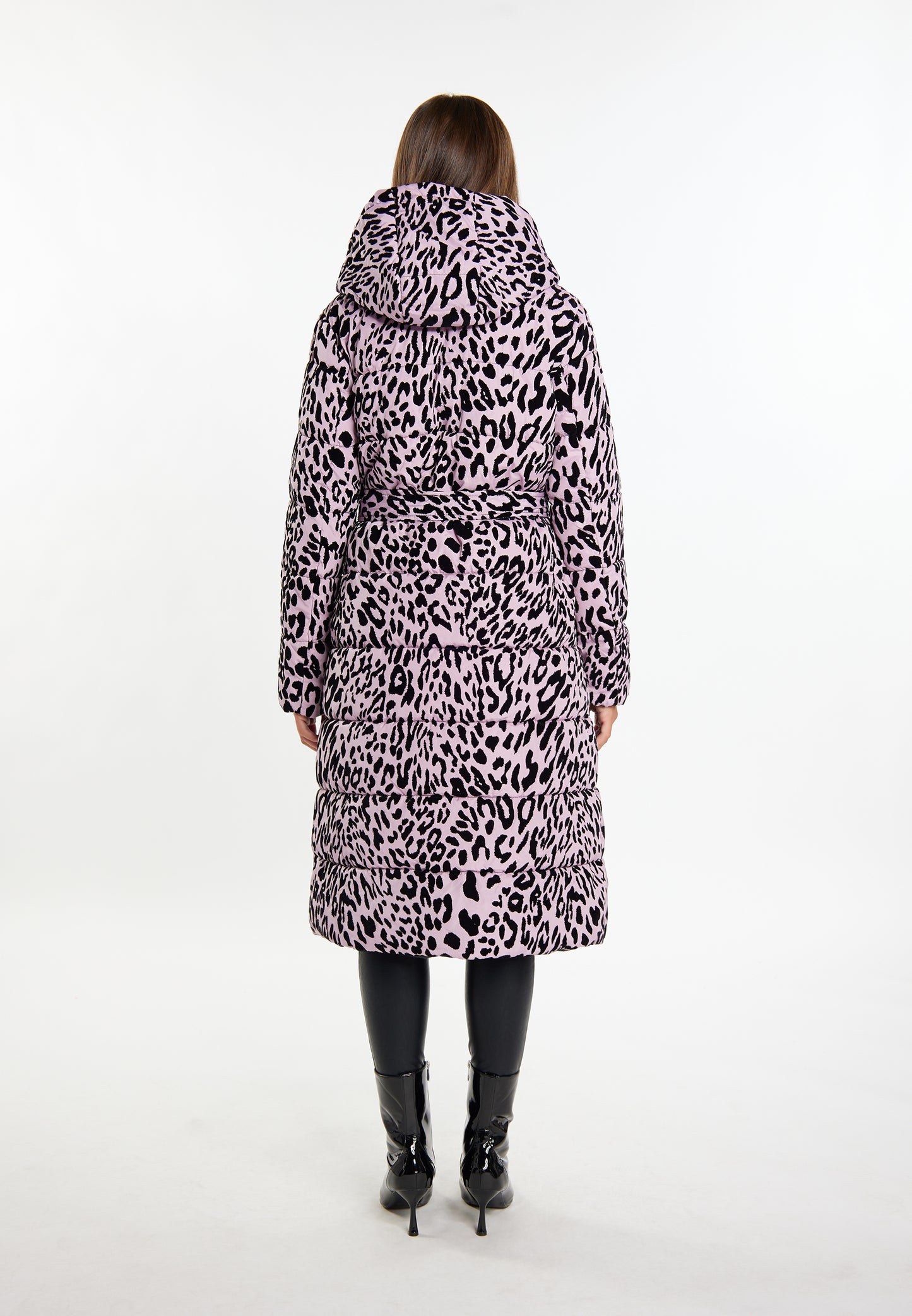 faina Kobiety Długi Pikowany Płaszcz