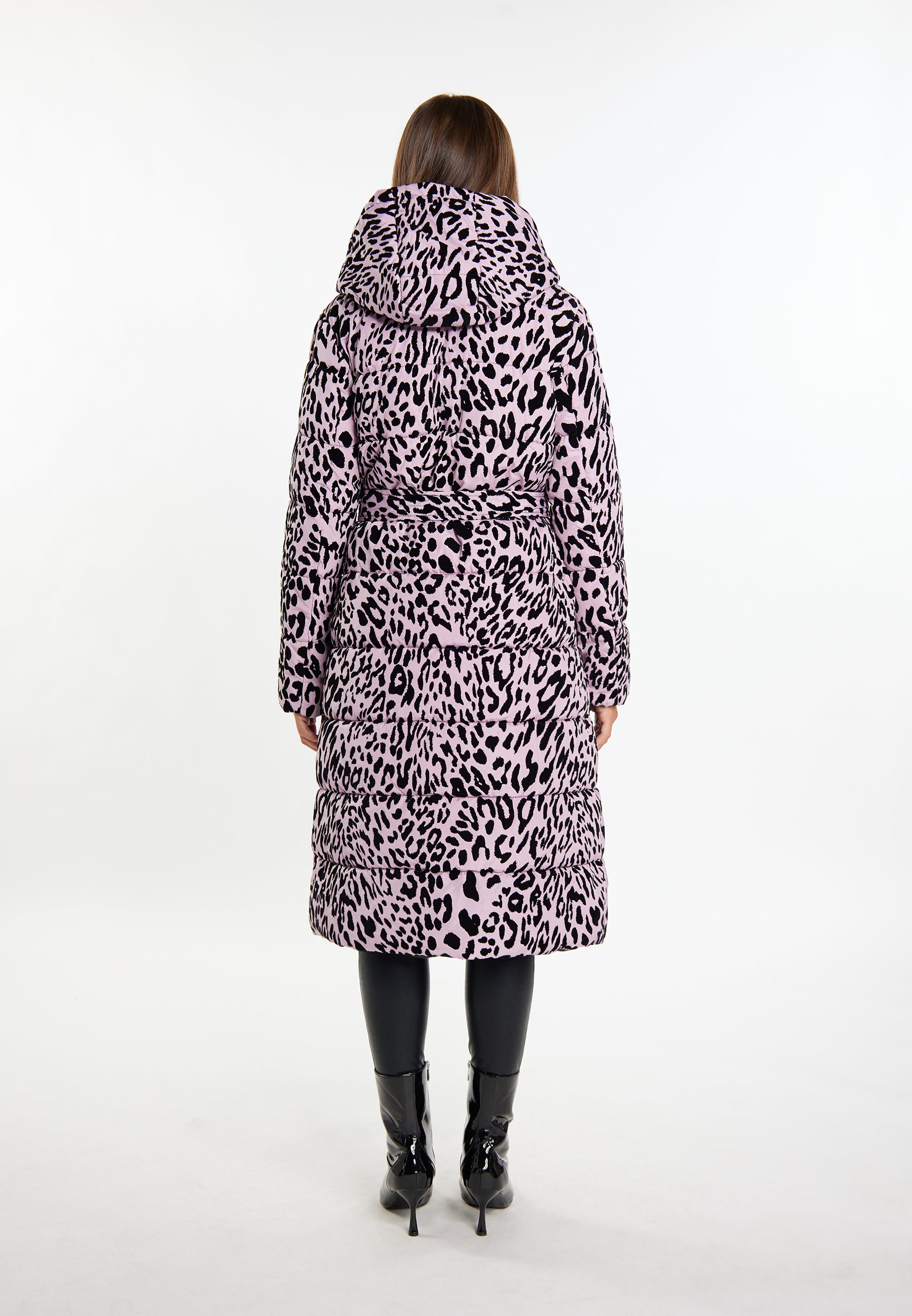 faina Kobiety Długi Pikowany Płaszcz