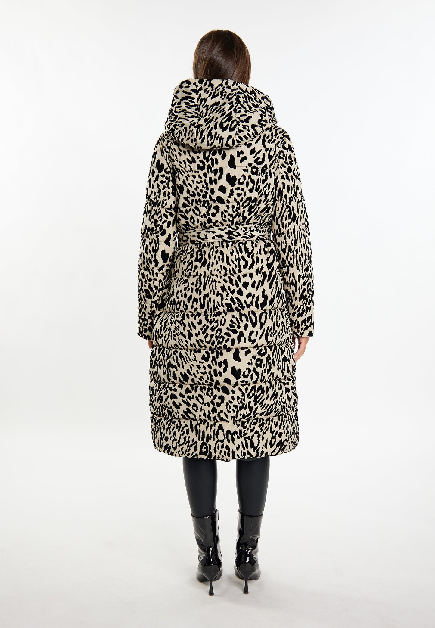 faina Kobiety Długi Pikowany Płaszcz