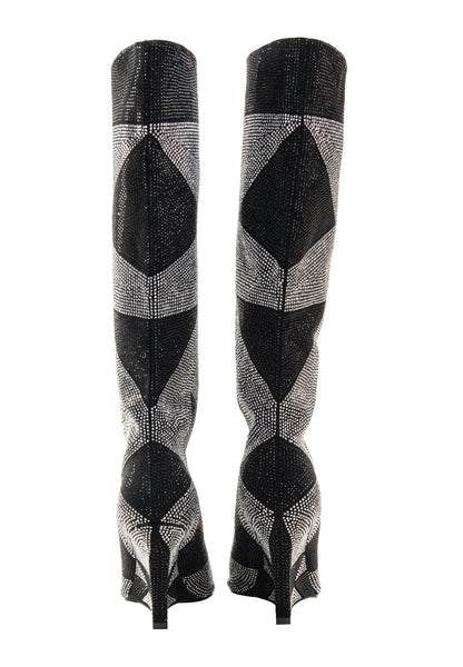 faina Kobiety botki z ozdobą z kryształków