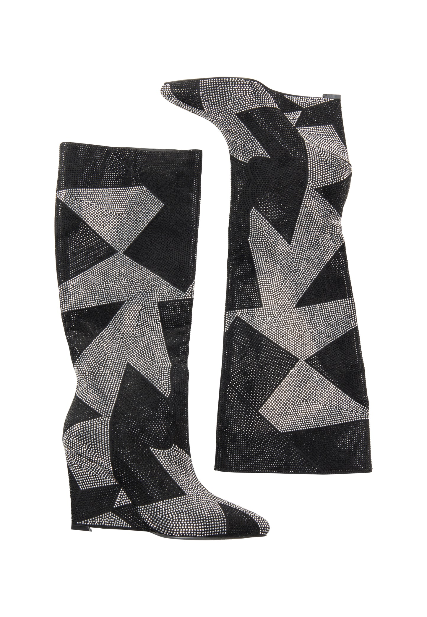 faina Kobiety botki z ozdobą z kryształków