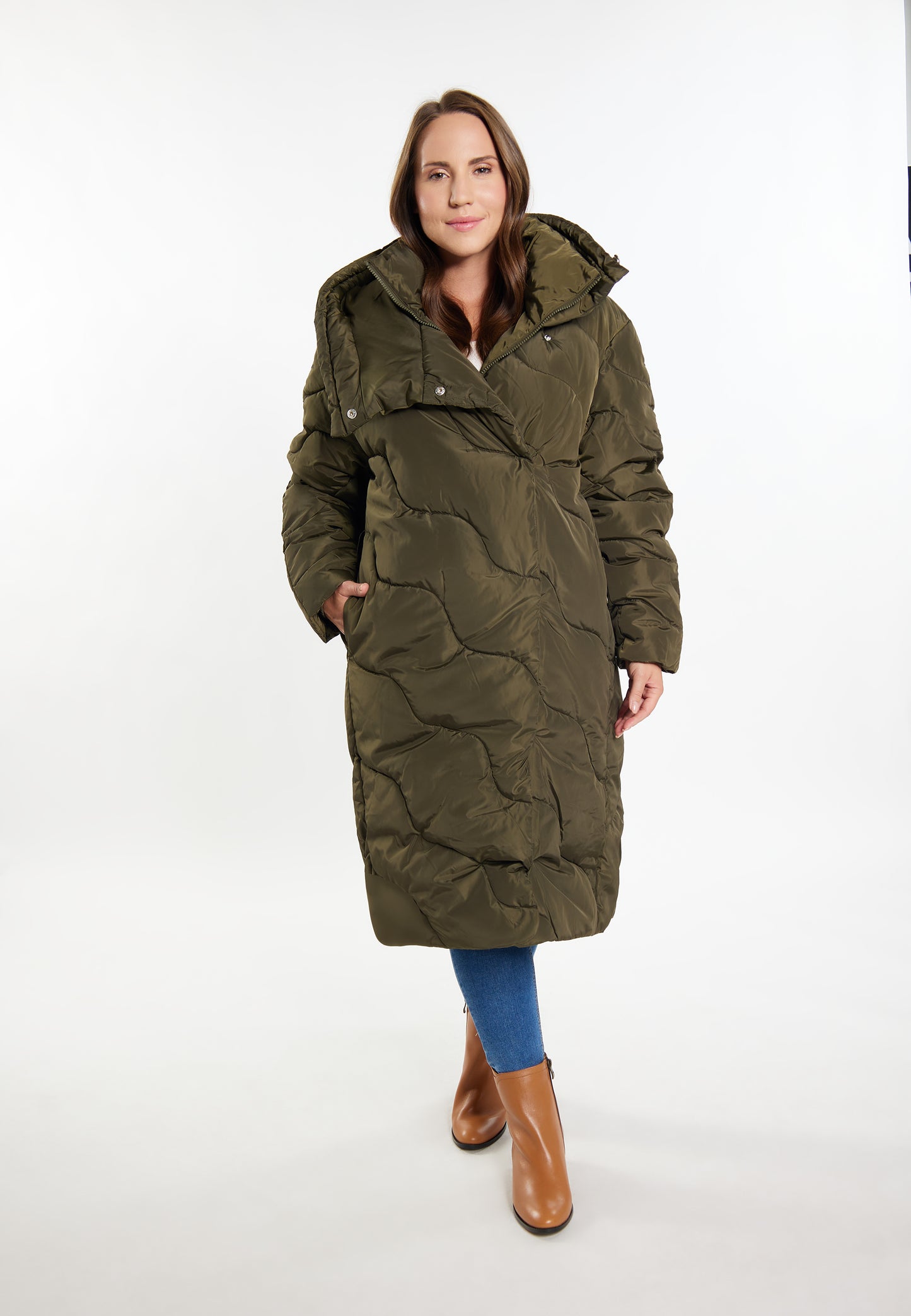 usha Płaszcz pikowany długi Kobiety