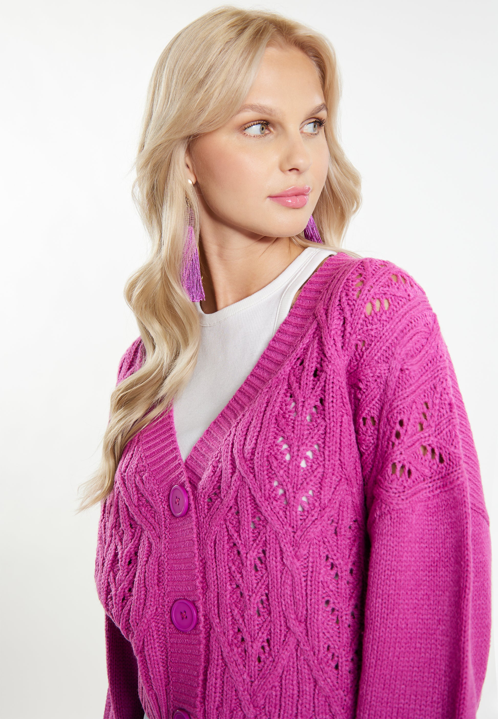 IZIA Women's Knit Cardigan