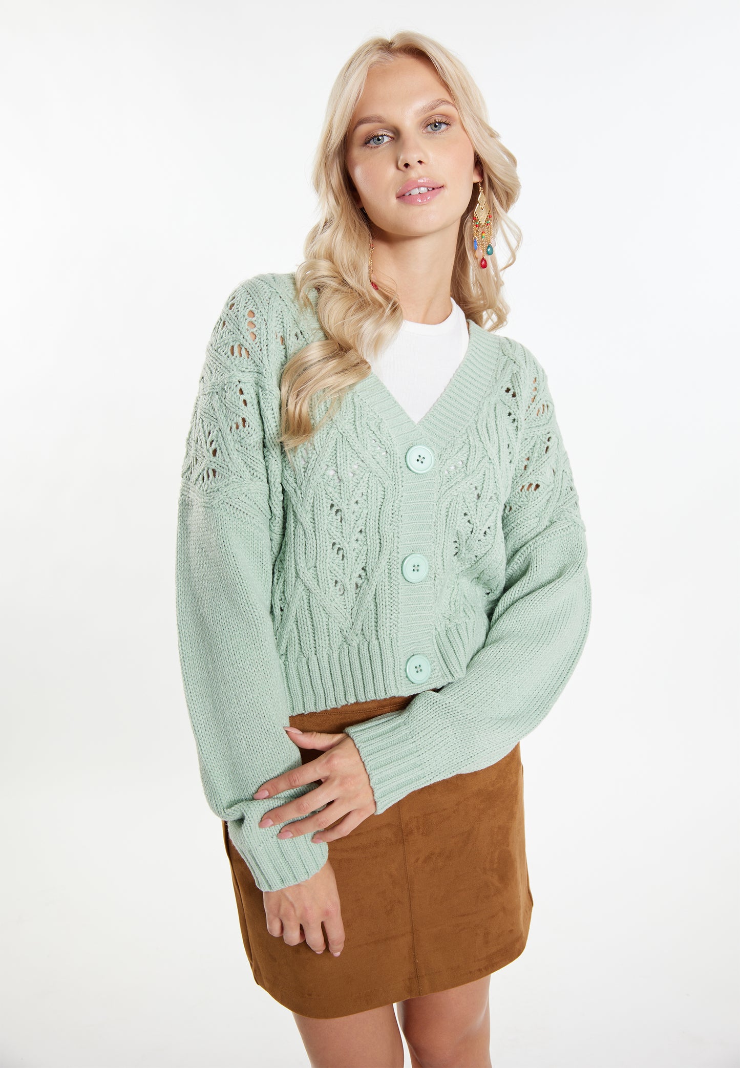 IZIA Women's Knit Cardigan