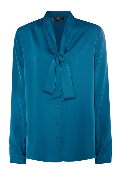 faina Kobiety Bluzka z wiązaniem przy szyi