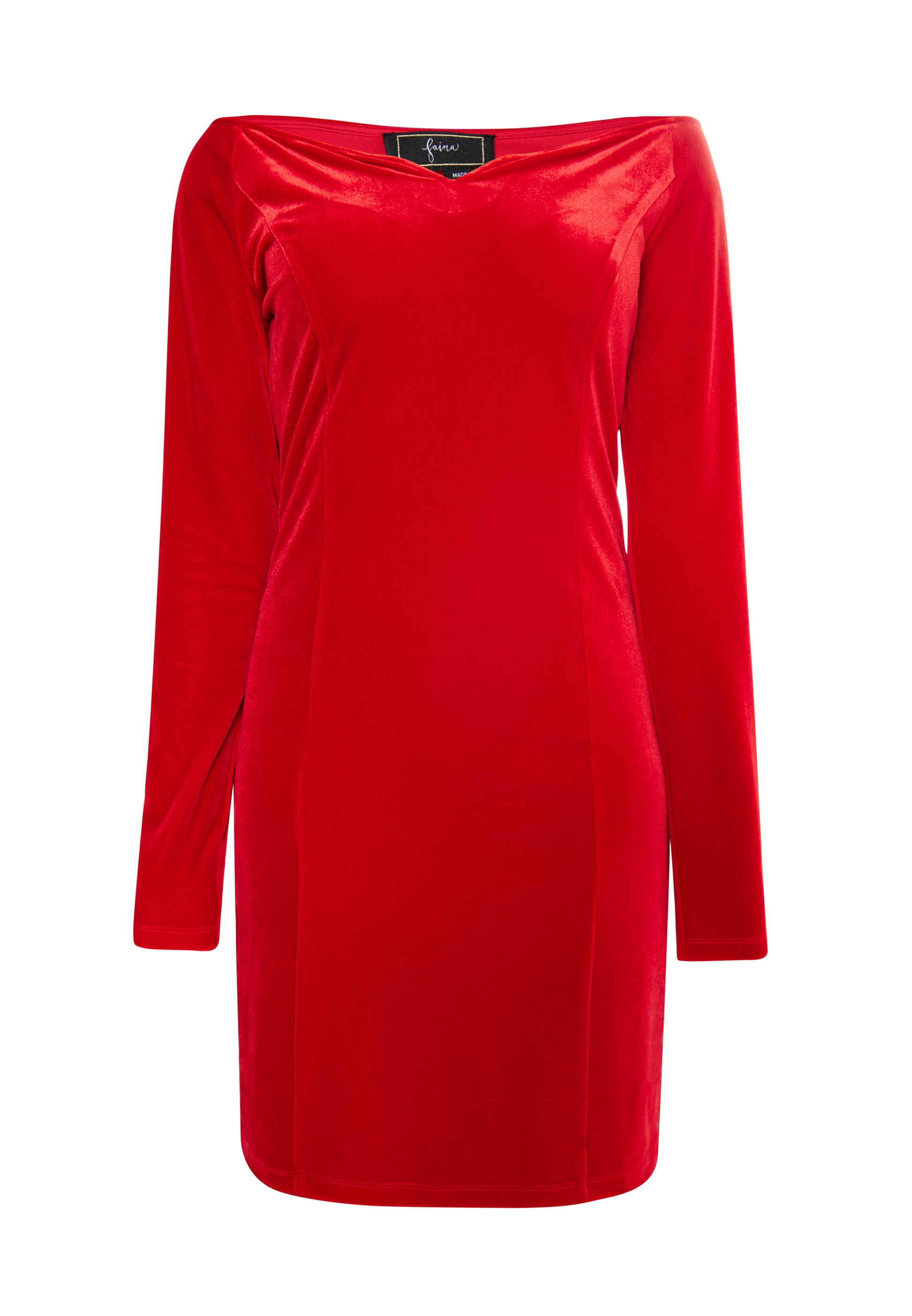 faina Kobiety Mini Sukienka z długim rękawem