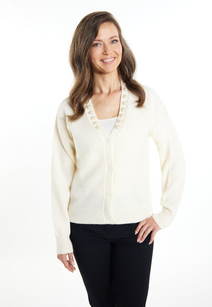 usha Damen Cardigan mit Perlen