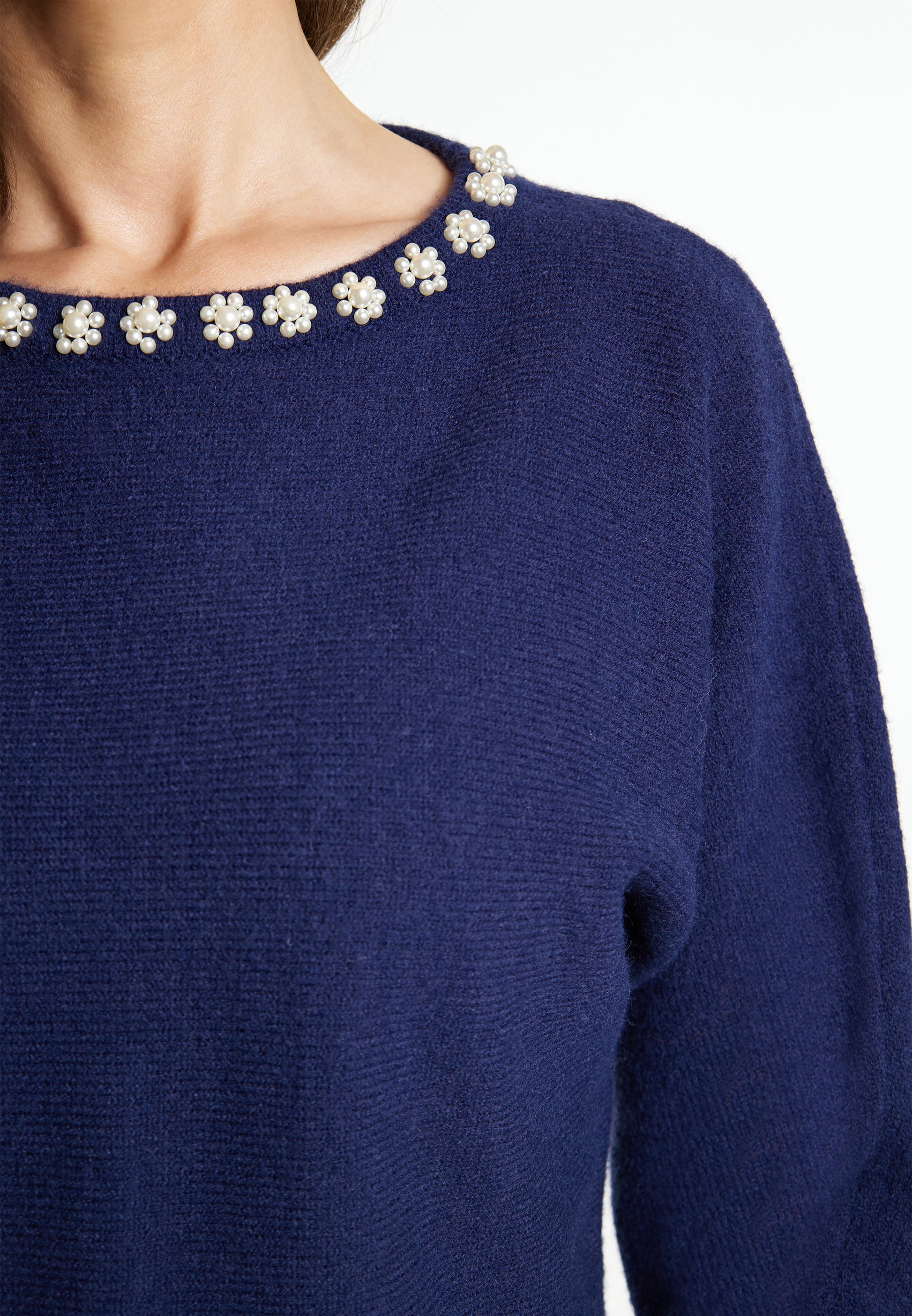 usha Women's Sweater With Pearl