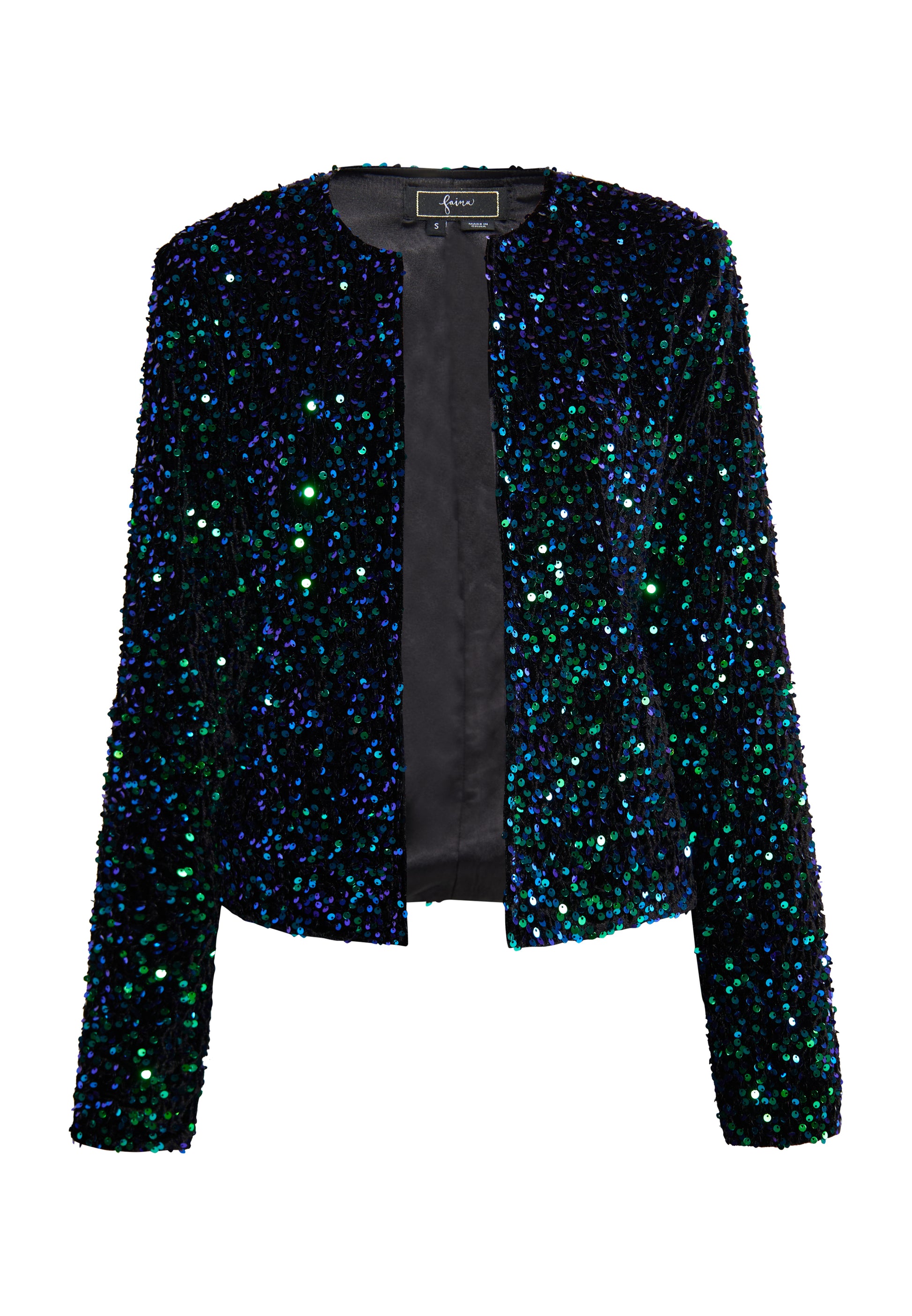 Kurtka faina dla Kobiety z cekinami