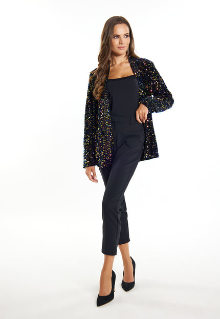 faina Damen Blazer mit Pailletten