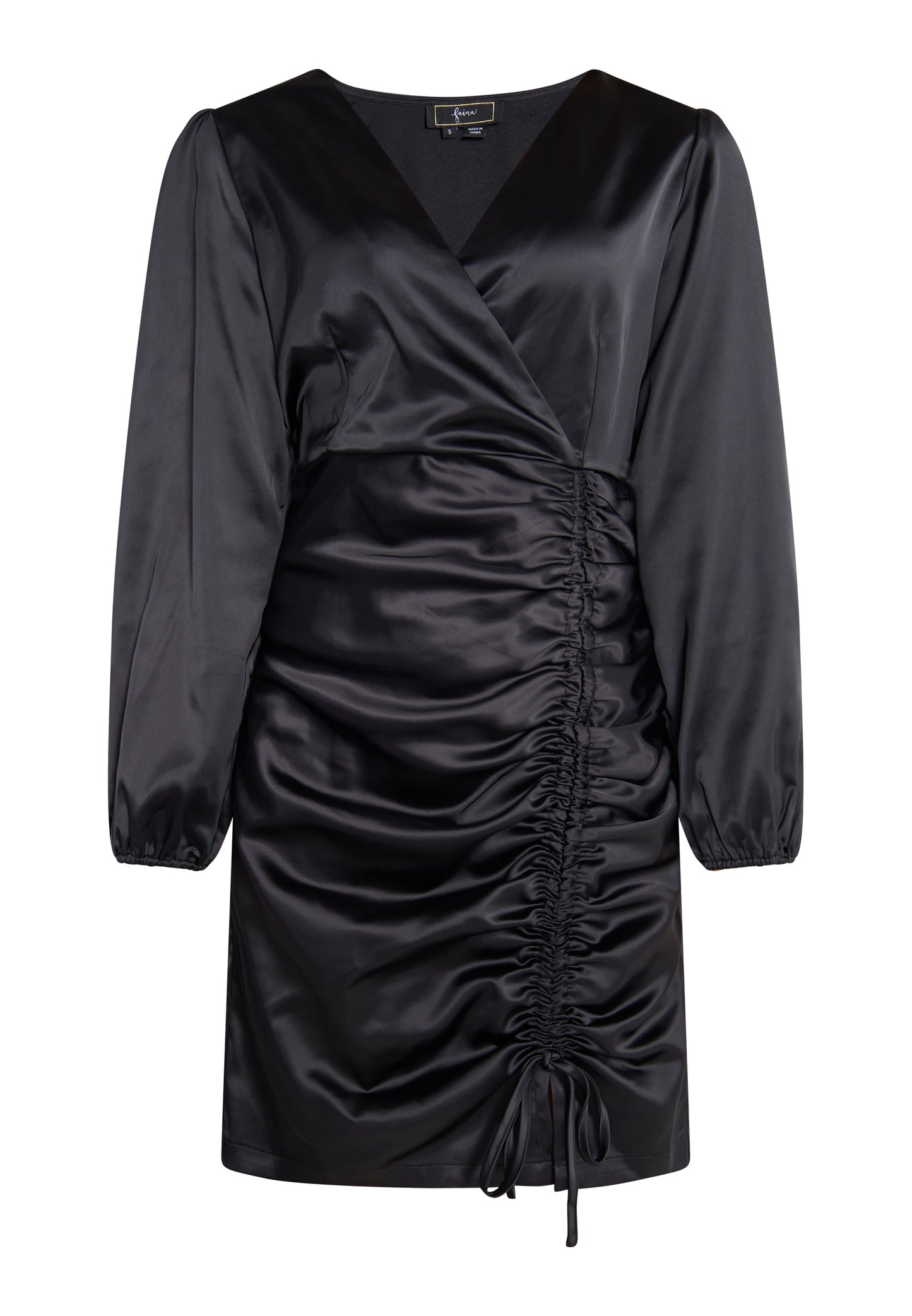 faina Kobiety Satynowa Mini Sukienka