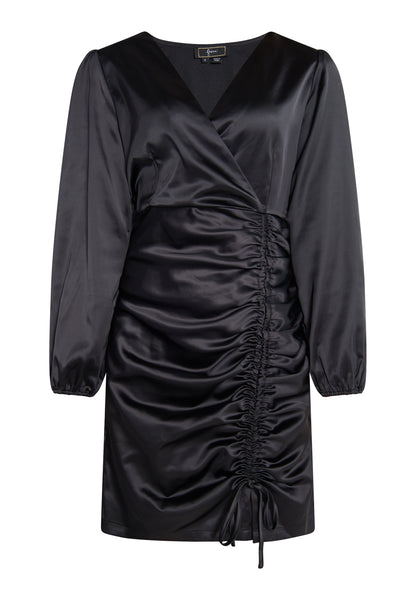 faina Kobiety Satynowa Mini Sukienka