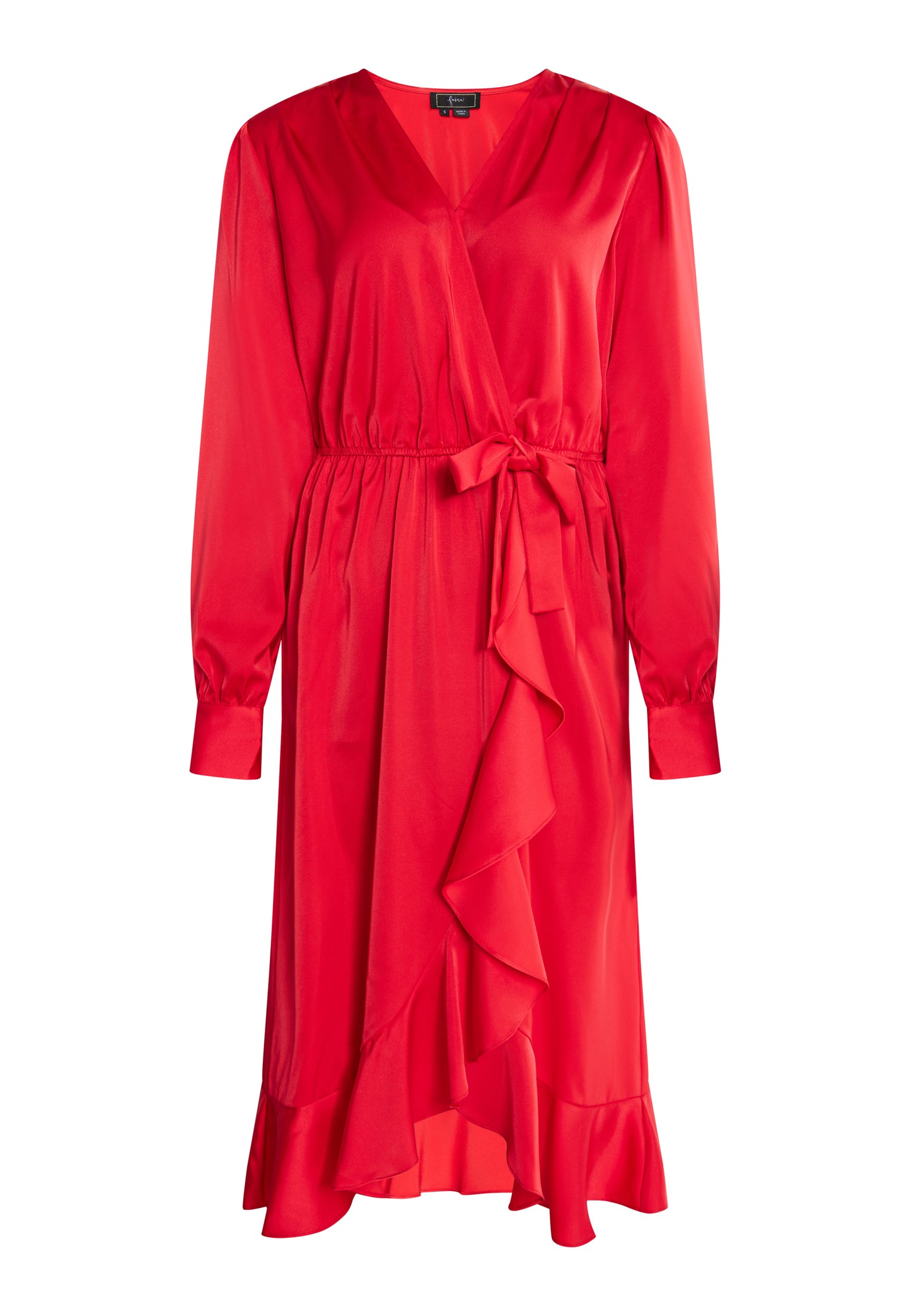 faina Kobiety Midi Sukienka z długim rękawem