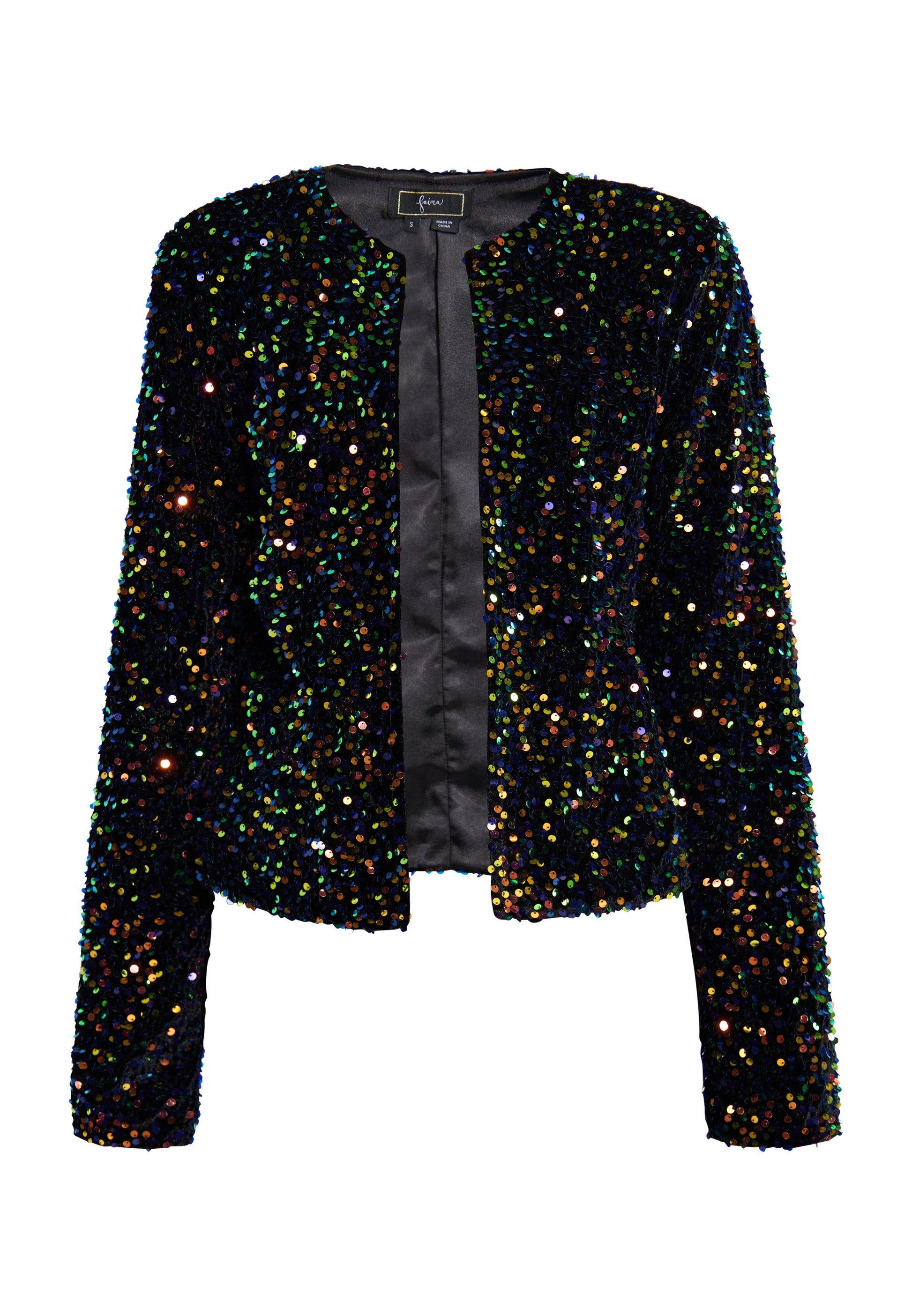 Kurtka faina dla Kobiety z cekinami