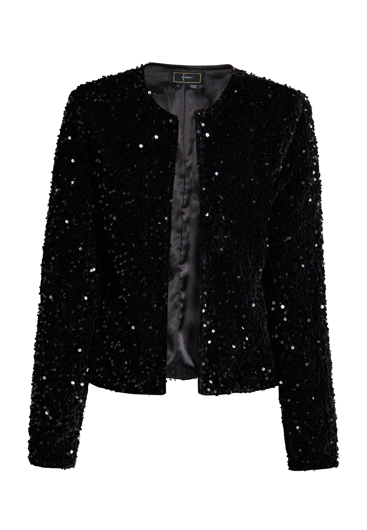 Kurtka faina dla Kobiety z cekinami