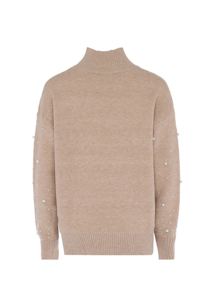Faina Women's Sweater With Pearls