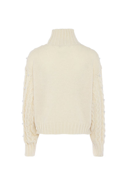 Faina Women's Sweater With Pearls