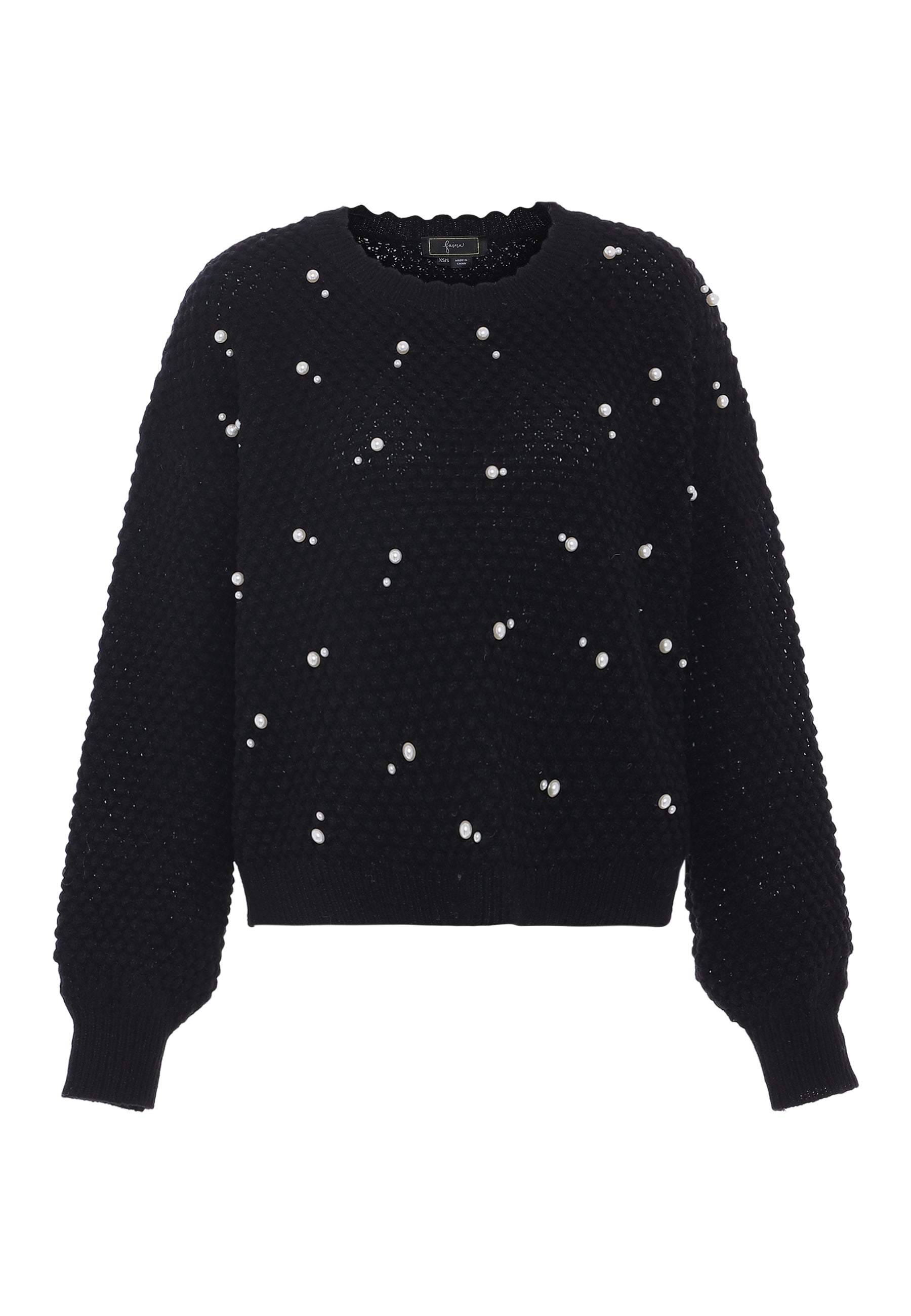 Faina Women's Sweater With Pearls
