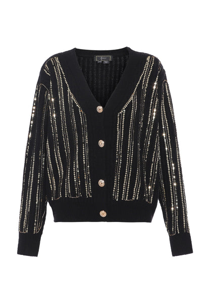 Faina Women's Cardigan With Sequins