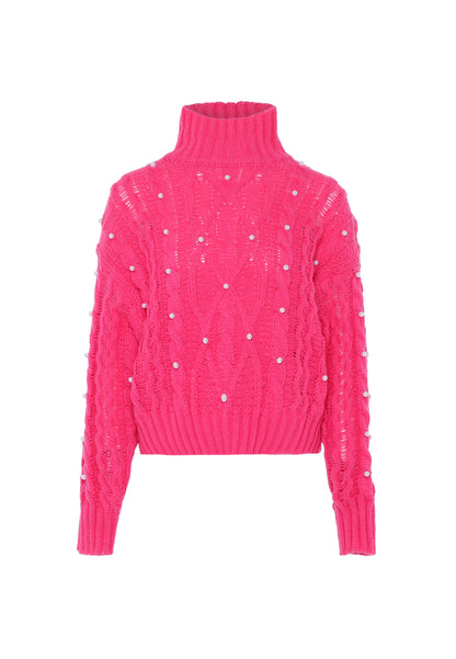 Faina Women's Sweater With Pearls