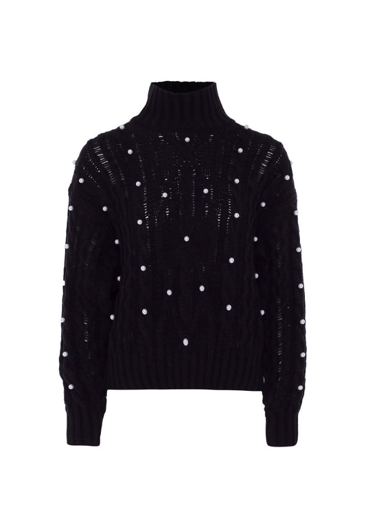 Faina Women's Sweater With Pearls