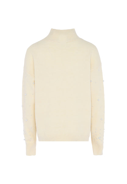 Faina Women's Sweater With Pearls