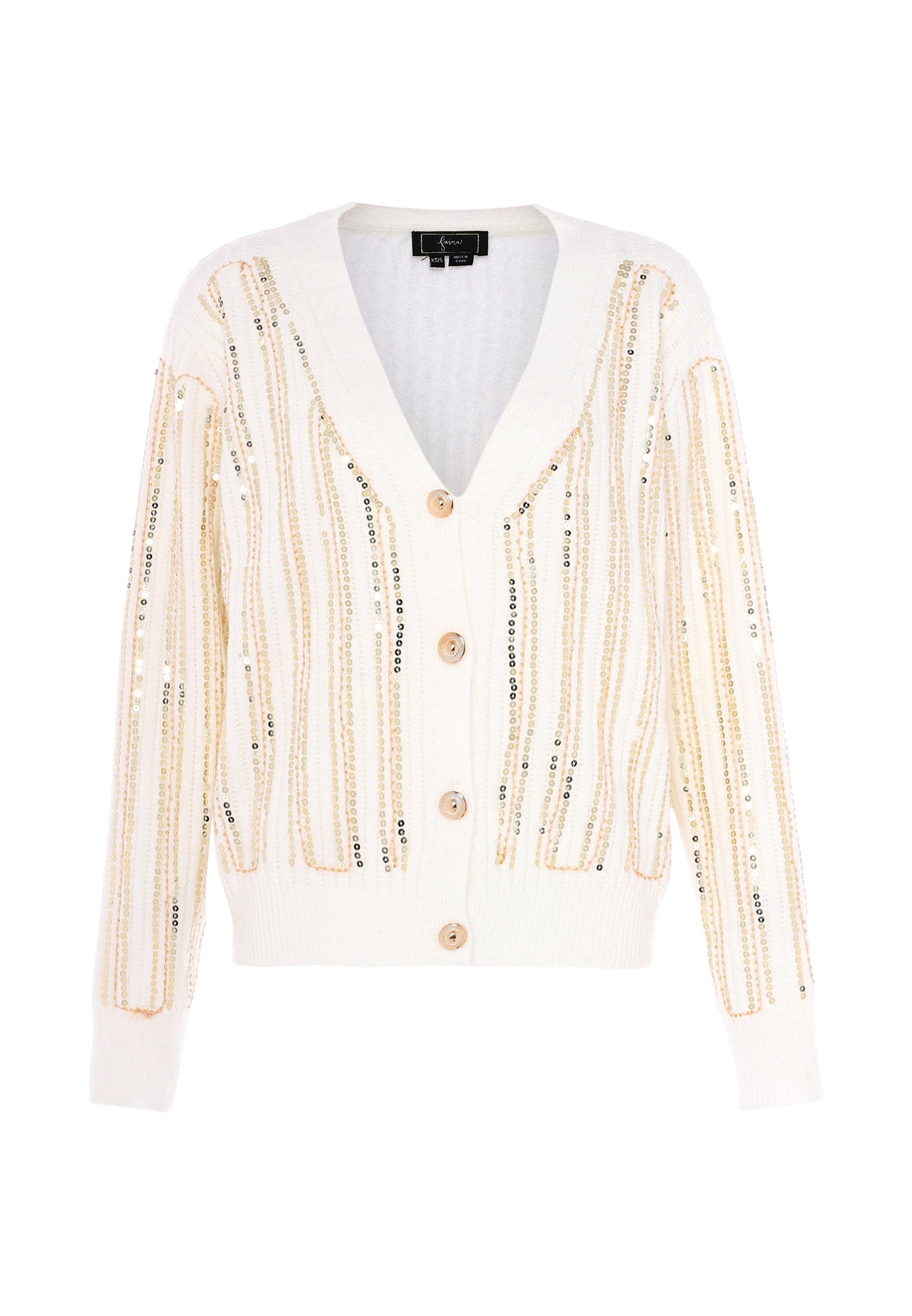 Faina Women's Cardigan With Sequins