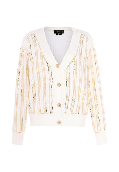 Faina Women's Cardigan With Sequins