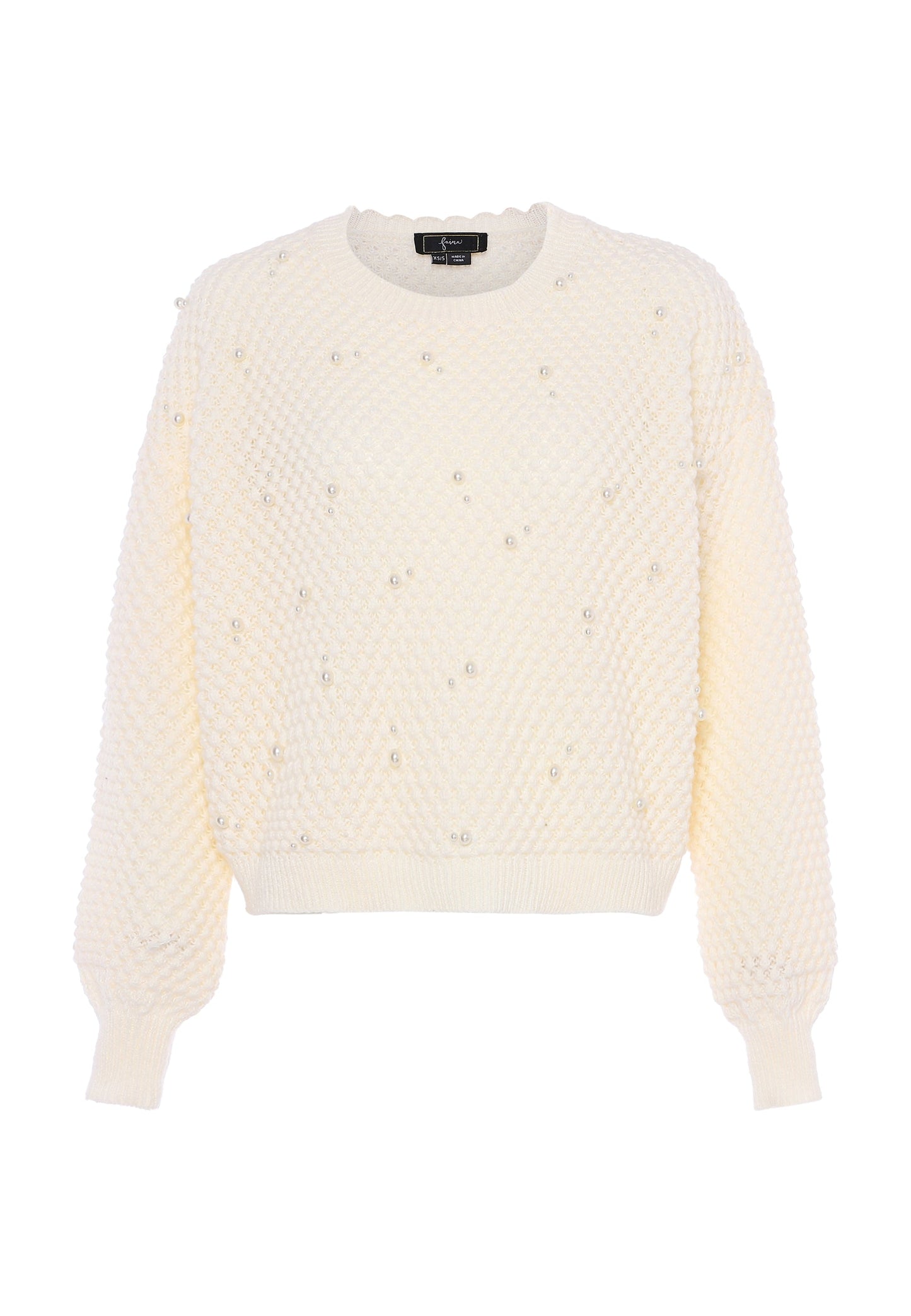 Faina Women's Sweater With Pearls