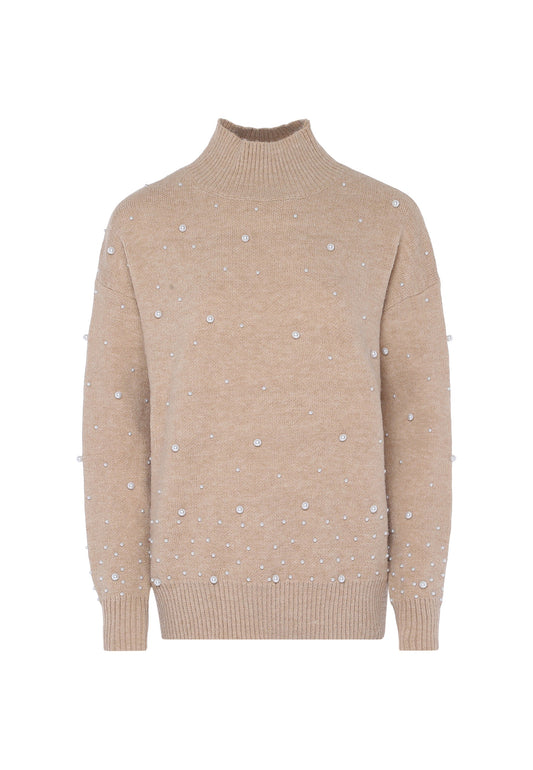 Faina Women's Sweater With Pearls
