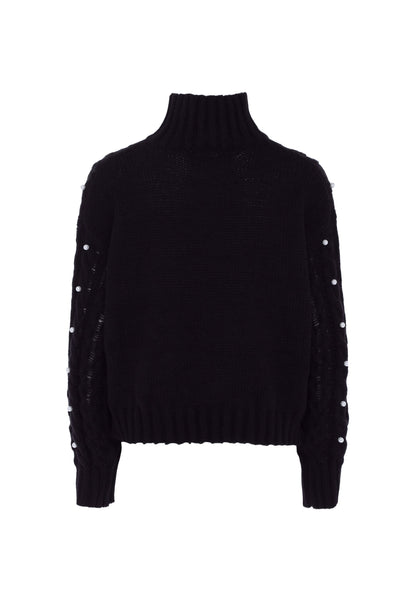 Faina Women's Sweater With Pearls